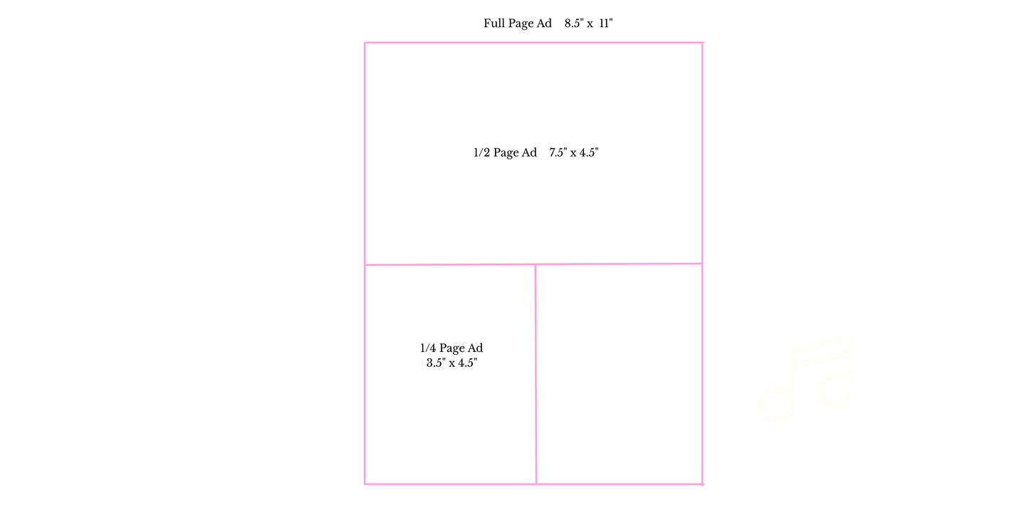 Quarter Page Souvenir Ad ($150)