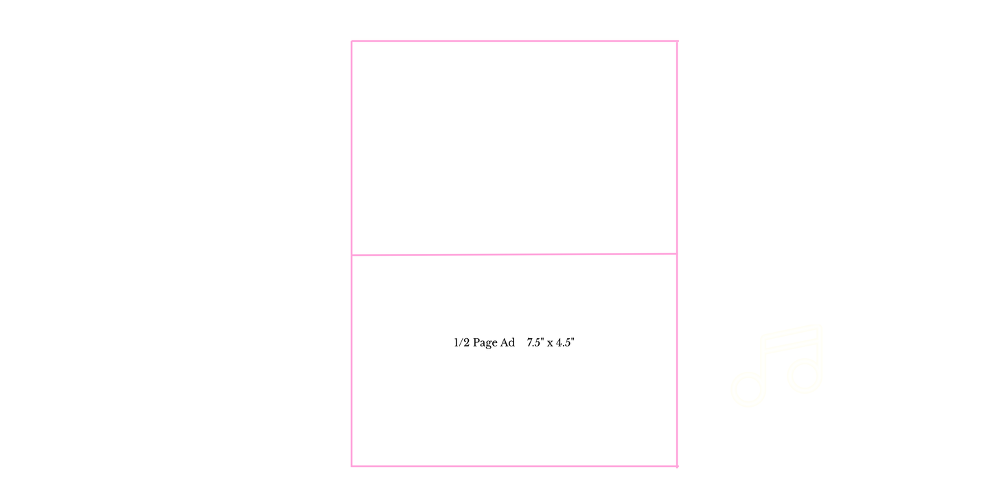 Half Page Souvenir Ad ($200)