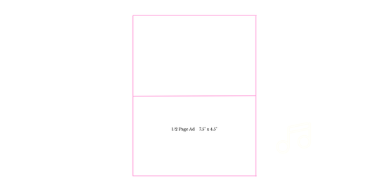 Half Page Souvenir Ad ($200)